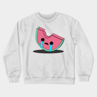 crying watermelon Crewneck Sweatshirt
